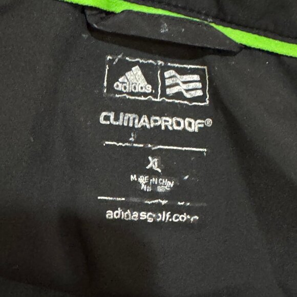 Adidas Pullover Jacket Men's XL Grey Rock Golf Club Logo 1/2 Zip Windbreaker - Picture 6 of 13